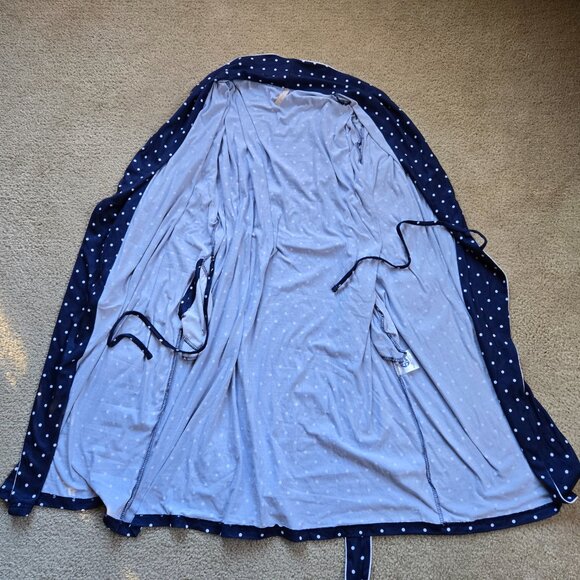 NWT Simply Southern Navy Polka Dot Robe Kimono--One Size - Picture 10 of 10